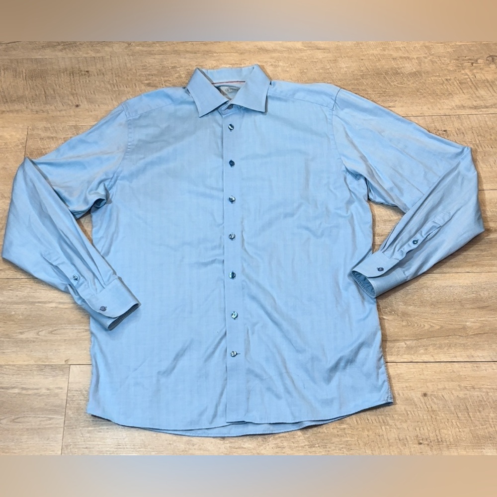 Eton Men’s Contemporary Fit Twill Shirt Size 43  17